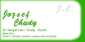 jozsef chudy business card